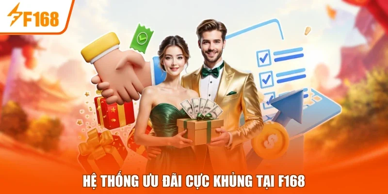 Hệ thống ưu đãi cực khủng tại F168