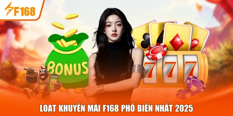 Loạt khuyến mãi F168 phổ biến nhất 2025